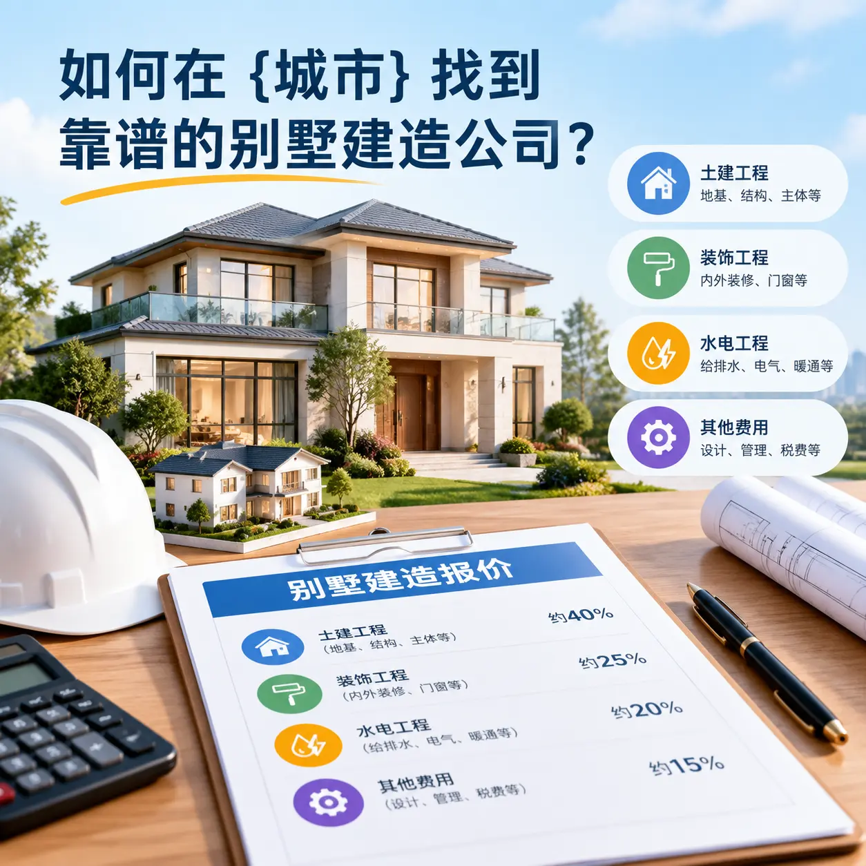 如何在 黄平 找到靠谱的别墅建造公司？