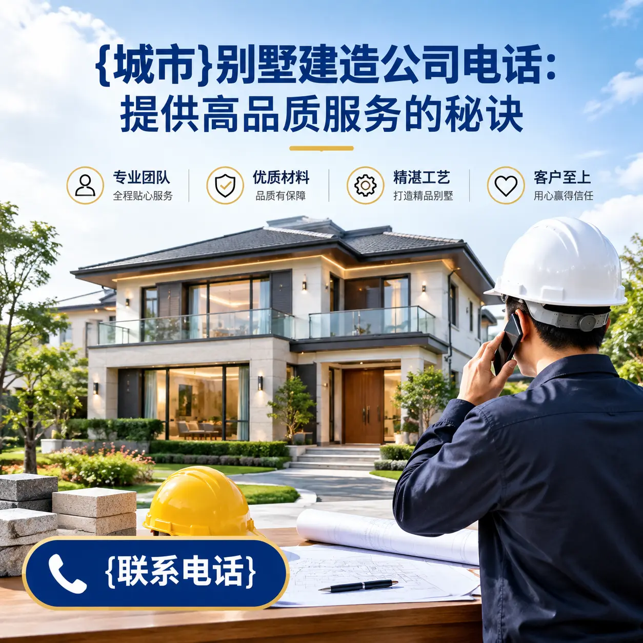 黄平别墅建造公司电话:提供高品质服务的秘诀