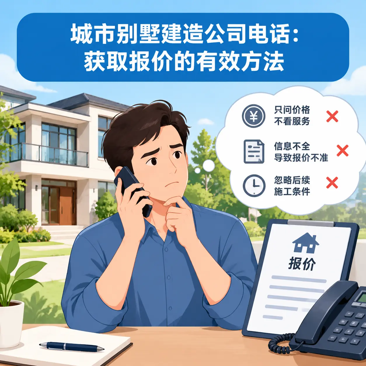 黄平别墅建造公司电话:获取报价的有效方法